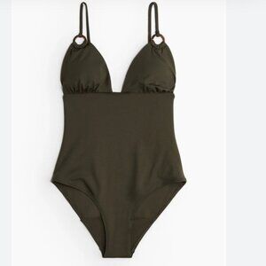 NWOT Olive Green One-Piece Swimsuit